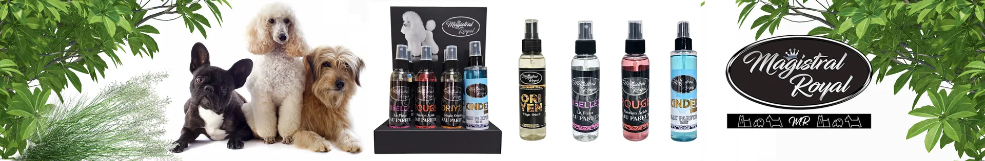 Brumas perfumadas para perros y gatos de Magistral Royal