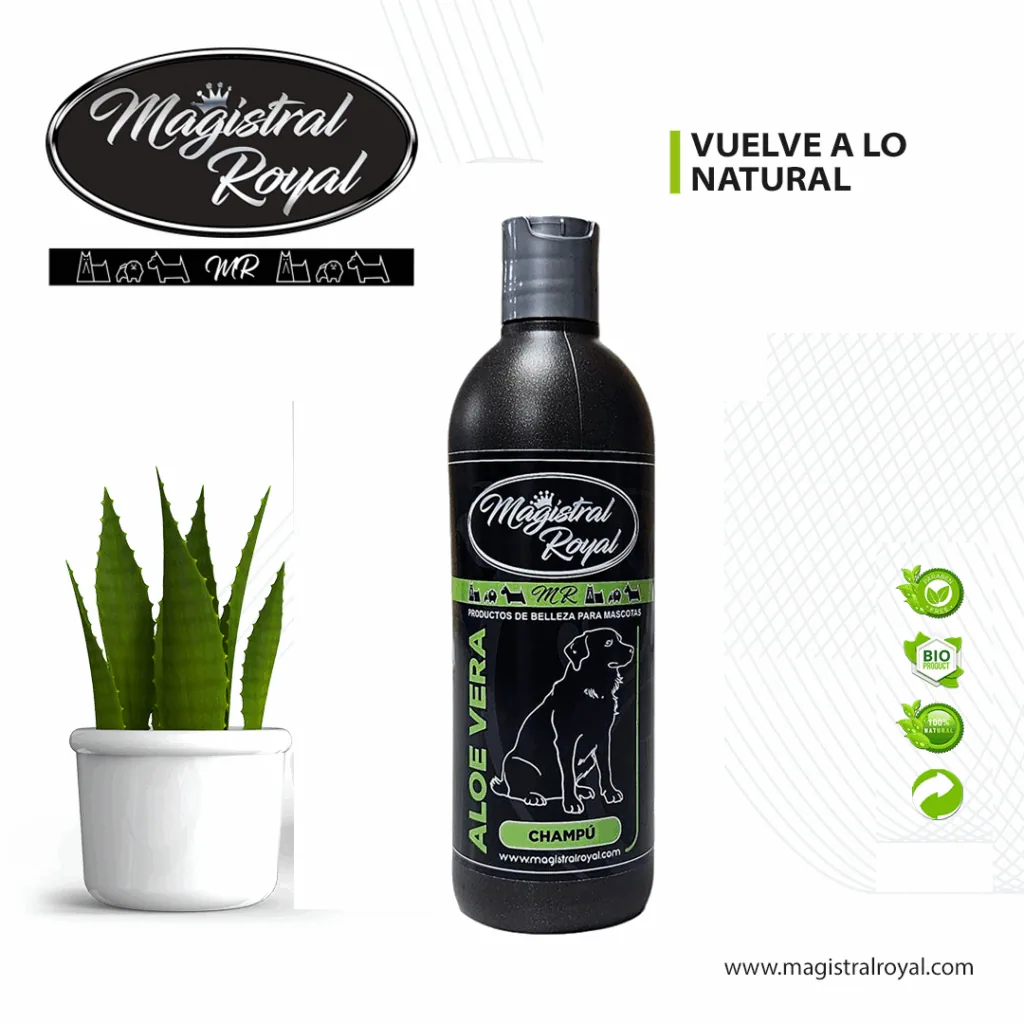 Champú Aloe Vera para perros y gatos de 500 ml