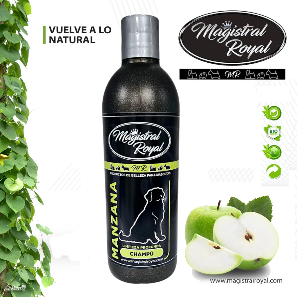 Champú de manzana para perros de 500 ml
