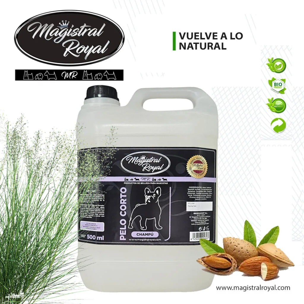 Champú para perros de pelo corto