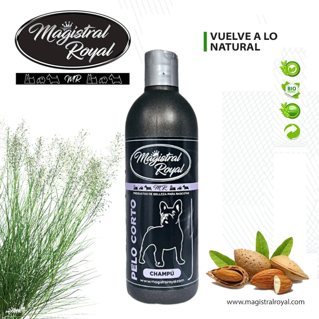 Champú para perros de pelo corto de 500 ml