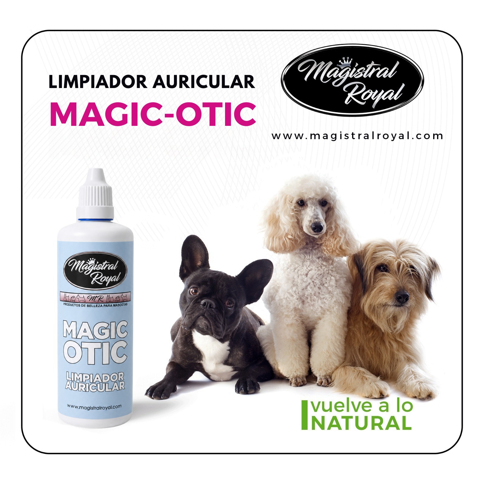 Magic Otic, limpiador auricular para perros de Magistral Royal